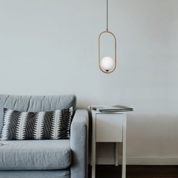 Lustre Pendente Quality Cadre 1333 G9 Bivolt Bronze / Branco - 3