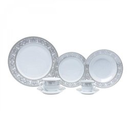 Aparelho de Jantar 42 Peças Porcelana Coimbra Wolff Rojemac - 1