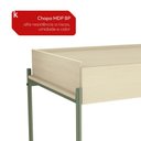 Ver imagem 5 de Mesa Escrivaninha 110cm Sync Menta/Oasis Kappesberg