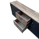 Ver imagem 6 de Rack Industrial Multifuncional em Ferro Metalon e Madeira Pinus com Rodízios Cores Preto e Nogueira