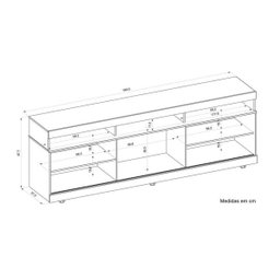 Rack Dili 180 para TV 65 Polegadas - 7
