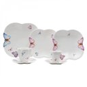 Ver imagem 1 de Aparelho de Jantar 42 Peças Porcelana Borboletas Wolff Rojemac