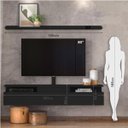 Ver imagem 5 de Rack Suspenso 181cm com Prateleira e Suporte TV até 80 Polegadas Amo Morar