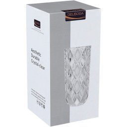 MELLIONE VASO 28x14x14cm CRISTAL ECO TRANSP - 4