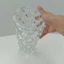 Ver imagem 5 de Vaso Mellione Vaso Decorativo Cachepô Enfeite 28x14x14cm Cristal Eco Transp