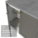 Ver mais imagens de Armário de Cozinha Completa 270 cm Branco/Cinza Vik Madesa 06