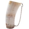 Guampa Copo Para Tererê De Chifre Com Corrente Artesanal Clara - 1