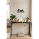 Ver imagem 1 de Aparador Cantinho da Oração com Frase em 3D – Altar Decorativo de Chão - Preto