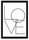 Ver imagem 2 de Conjunto Quadros Decorativos 2 peças 40x60 Love 2 - Moldura Preta