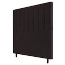 Ver imagem 1 de Cabeceira Cama Box Solteiro Itália 90cm Suede Marrom