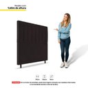 Ver imagem 3 de Cabeceira Cama Box Solteiro Itália 90cm Suede Marrom