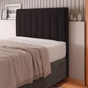 Ver imagem 4 de Cabeceira Cama Box Solteiro Itália 90cm Suede Marrom