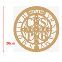 Ver imagem 2 de Mandala São Bento - Mdf - Cru - Quadro Adesivo - 20cm