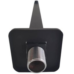 Braço Para Chuveiro Preto Quadrado Braço de Chuveiro 42,5cm Jiwi Metais - 4