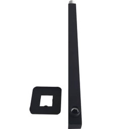 Braço Para Chuveiro Preto Quadrado Braço de Chuveiro 42,5cm Jiwi Metais - 1
