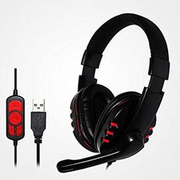 Fone Headphone Q7 USB com Microfone Controle de Volume Gamer - 1