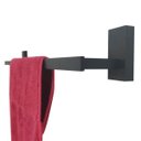 Ver imagem 2 de Porta Toalha Linear Suporte Banheiro Lavabo 60cm Preto Fosco Jiwi V-2685-h