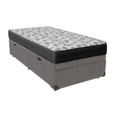 Ver imagem 1 de Cama Box com Baú Cinza Solteiro e Colchão Ortobom D33 Iso100