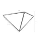 Ver imagem 3 de Suporte Mão Francesa Triangular Prateleira Aramado Estilo Industrial Cromado