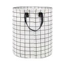 Ver imagem 3 de Cesto Multiuso Roupas Brinquedos Grid Branco Mor