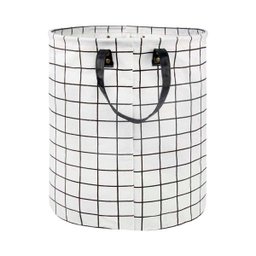 Cesto Multiuso Roupas Brinquedos Grid Branco Mor - 3