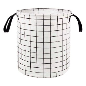 Cesto Multiuso Roupas Brinquedos Grid Branco Mor