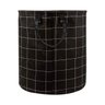 Cesto Multiuso Roupas Brinquedos Grid Preto Mor - 3