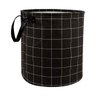 Cesto Multiuso Roupas Brinquedos Grid Preto Mor - 1