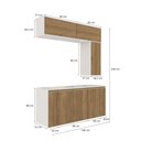 Ver imagem 4 de Conjunto para Banheiro Kappesberg Celeste 7 Peças Branco/nogueira 160cm