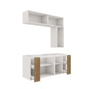 Ver imagem 3 de Conjunto para Banheiro Kappesberg Celeste 7 Peças Branco/nogueira 160cm