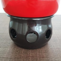 Aparelho de Fondue Vermelho Panela Esmaltada Com Vela 7 Peças - 9