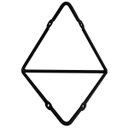 Ver imagem 3 de Suporte Mão Francesa Triangular Prateleira Aramado Estilo Industrial Preto Fosco