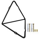 Ver imagem 4 de Suporte Mão Francesa Triangular Prateleira Aramado Estilo Industrial Preto Fosco