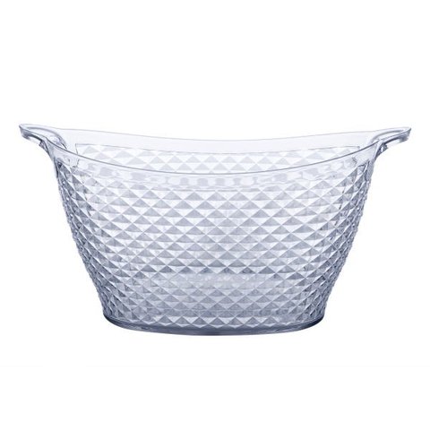 Balde para Gelo Oval Acrílico Cristal 18 Litros Paramount