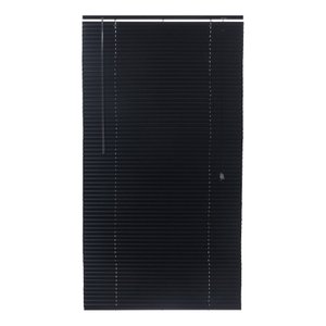 Persiana Horizontal Aluminio 25mm Preta 60 (L) x 160 (A) cm Cortina e Kit instalação 0,60 x 1,60