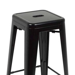 Banqueta Industrial Large Preta Mor - 2