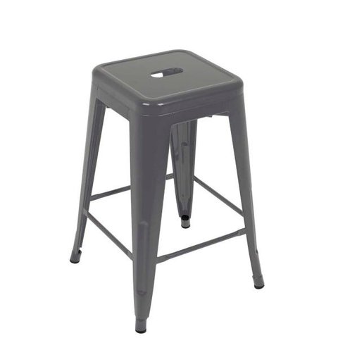 Banqueta Industrial Medium Cinza Mor
