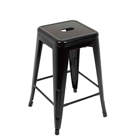 Banqueta Industrial Medium Preta Mor