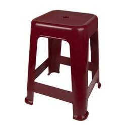 Banqueta Plástica Bela Vista Rubi Até 120kg Mor - 1 Banqueta Plástica Bela Vista Rubi Até 120kg Mor - 1