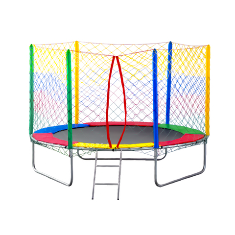 Cama Elástica Pula Pula 2,44 M Infantil Colorida 100% Nacional Suporta até 235 Kg