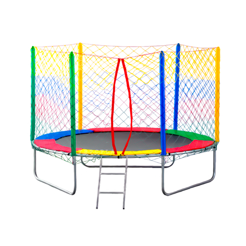 Cama Elástica Pula Pula 2,44 M Infantil Colorida 100% Nacional Suporta até 235 Kg