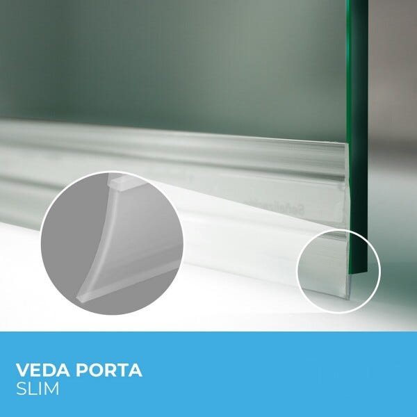 Veda Porta Adesivo Confort Door - Transparente - 3