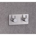 Ver imagem 2 de Gancho Duplo Multiuso Quarto Banheiro Fixação sem Parafuso