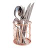 2 Porta Talher Pincel Organizador Aramado Rose Gold Clink - 2