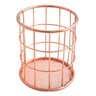 2 Porta Talher Pincel Organizador Aramado Rose Gold Clink - 3