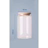 Pote De Vidro Tampa Selada De Bambu Cozinha 1000ml - 3