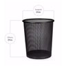 Kit 5 Lixeiras Escritório Home Office 8l Cesto Redonda Preta - 6