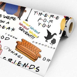 Papel de Parede Auto Adesivo Vinílico Geek Série Friends - 4