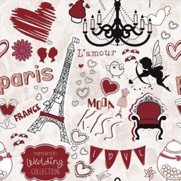 Papel de Parede Adesivo Quarto Teens Paris Romântica Love - 2