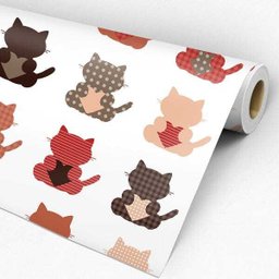 Papel de Parede Adesivo Quarto Teens Gatinhos Gatos Fofos - 3